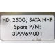 HP HD 250G SATA NLP Spare P/N 399699-001 (Котельники)