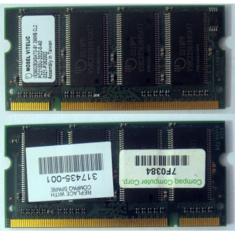 Модуль памяти 256MB DDR Memory SODIMM в Котельниках, DDR266 (PC2100) в Котельниках, CL2 в Котельниках, 200-pin в Котельниках, p/n: 317435-001 (для ноутбуков Compaq Evo/Presario) - Котельники